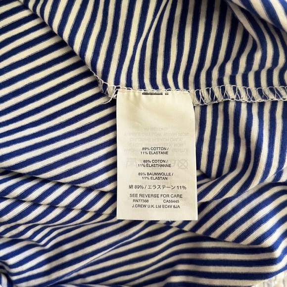 J.Crew Off The Shoulder Striped Ruffle Bodysuit, Sz M, EUC - Picture 5 of 6